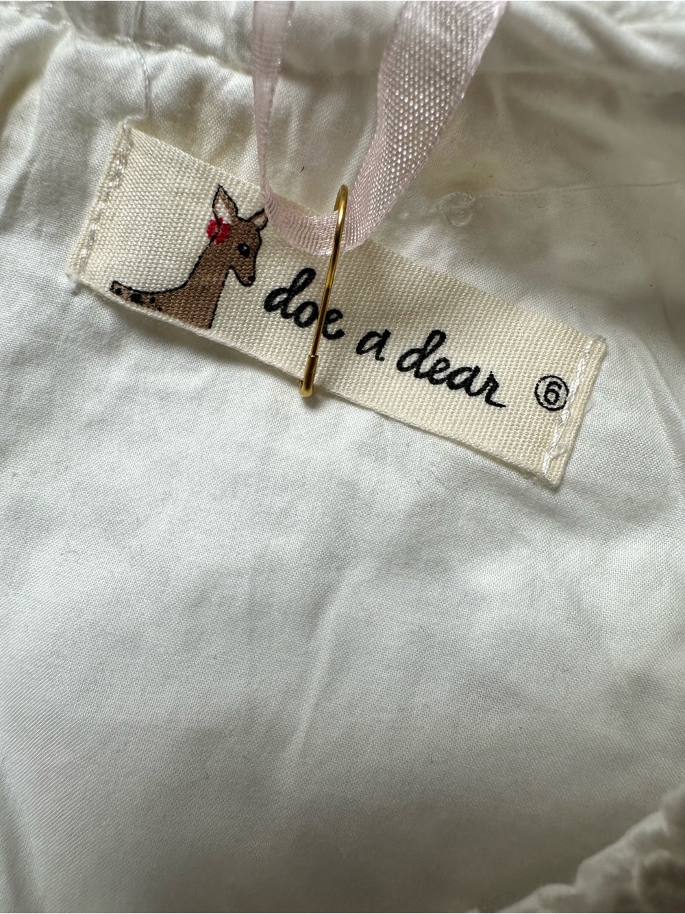 NWT Doe A Dear Little Girl Full Lace Embroidered Sleeveless Dress - Size 6 - Picture 4 of 5